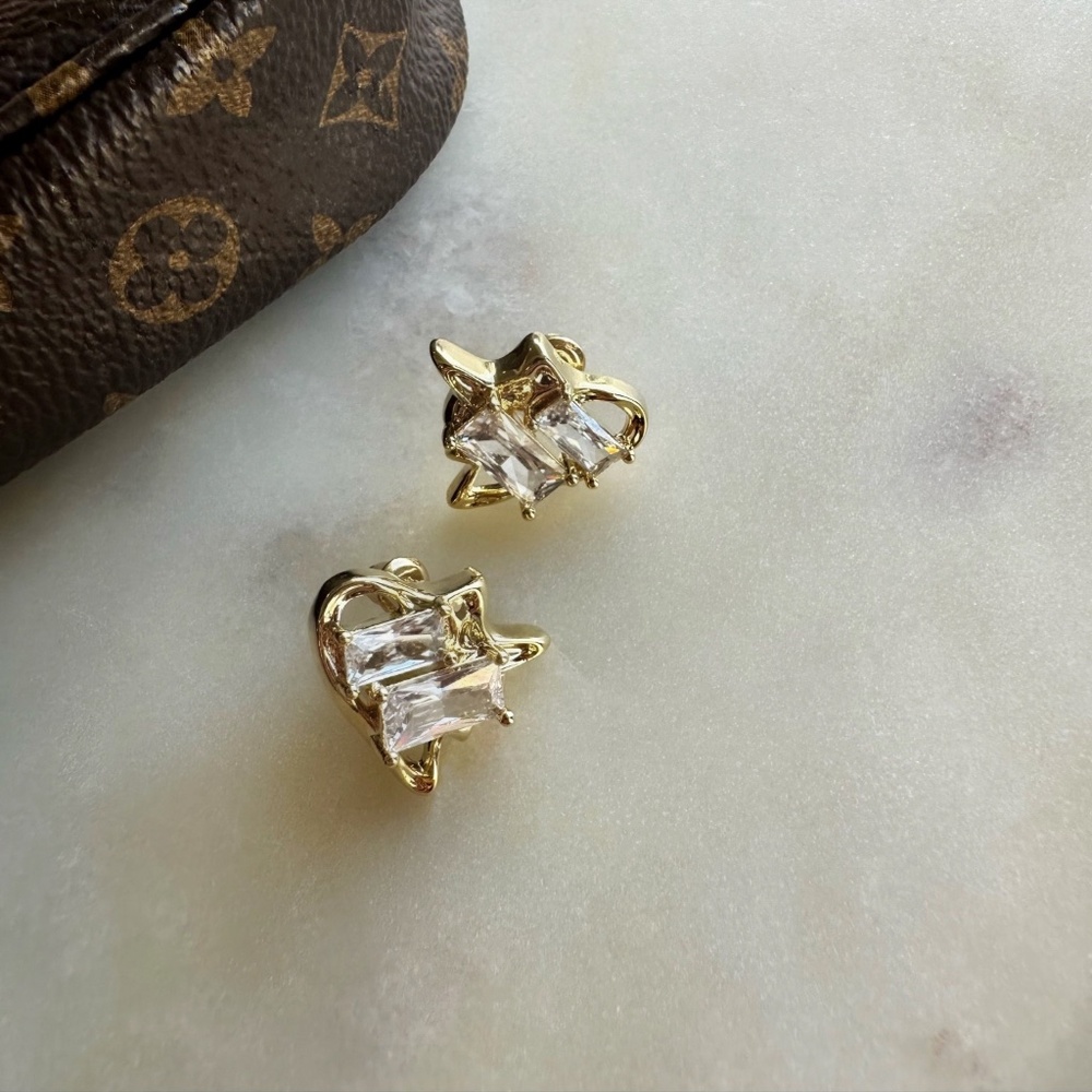 Geometric Studded Earrings